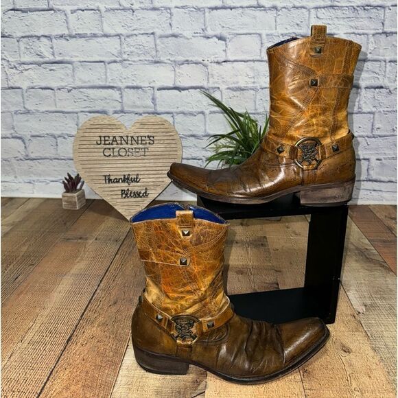 Mark Nason Rock Never Dies 67417 Brown Men’s Zip Boots Size 7 main image 16